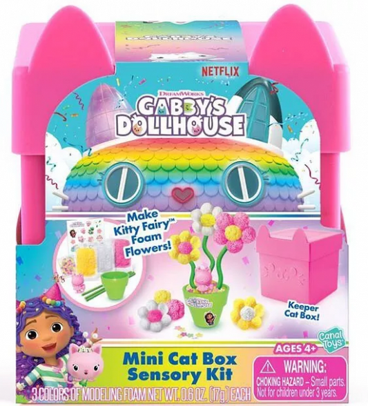 GABBY'S DOLLHOUSE MINI CAT BOX SENSORY KIT: FOAM FLOWERS