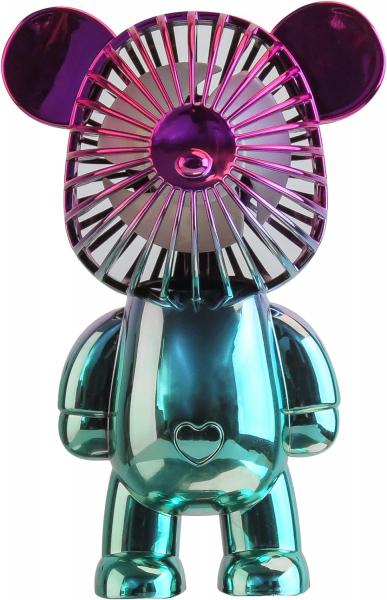 PORTABLE BEAR FAN: PURPLE