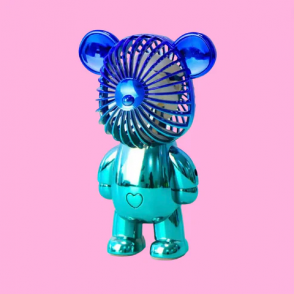 PORTABLE BEAR FAN: BLUE