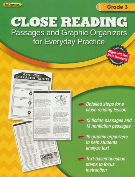 (SALE) CLOSE READING PASSAGES GRADE 3