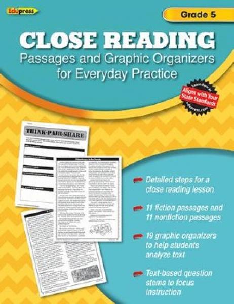 (SALE) CLOSE READING PASSAGES GRADE 5