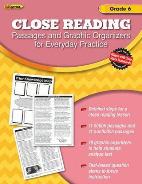 (SALE) CLOSE READING PASSAGES GRADE 6