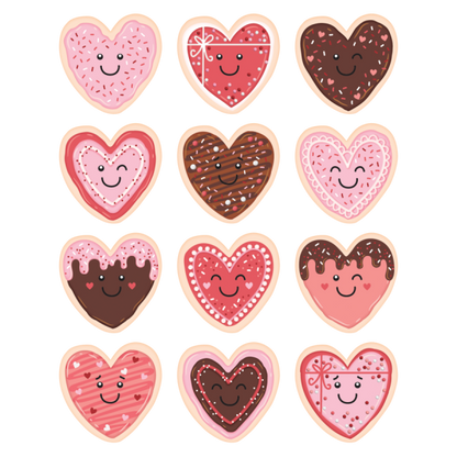 FROSTED HEART COOKIES STICKERS