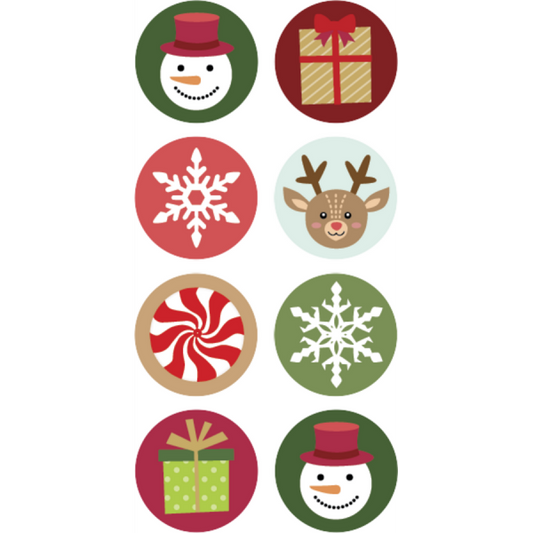 WINTER HOLIDAY MINI STICKERS