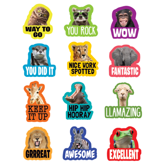 STICKERS: GO WILD ANIMALS