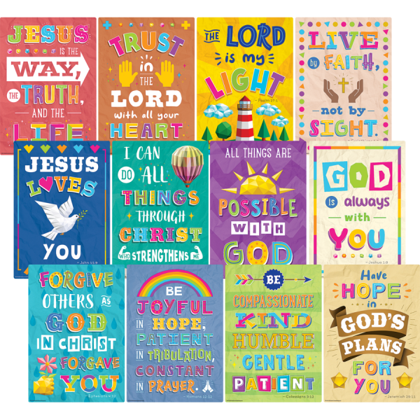 BIBLE VERSES SMALL POSTER PACK