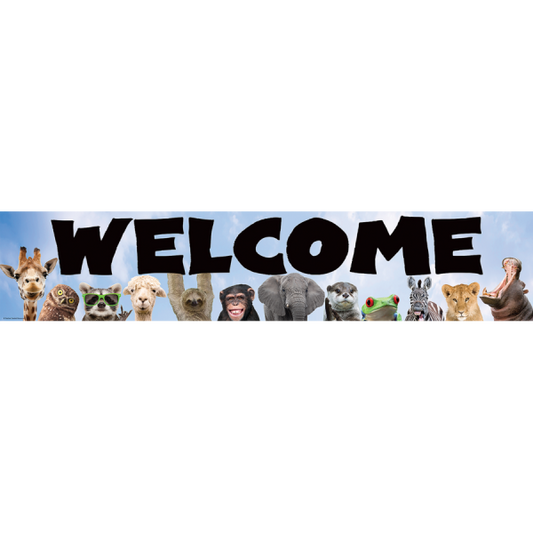 WELCOME BANNER: GO WILD ANIMALS