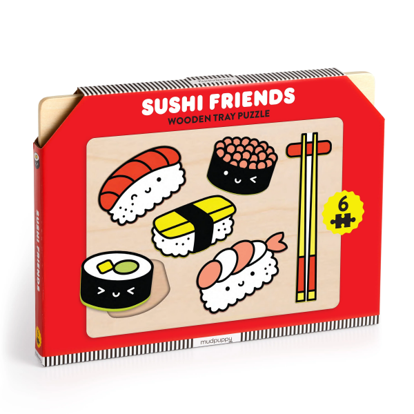 SUSHI FRIENDS WOODEN TRAY PUZZLE