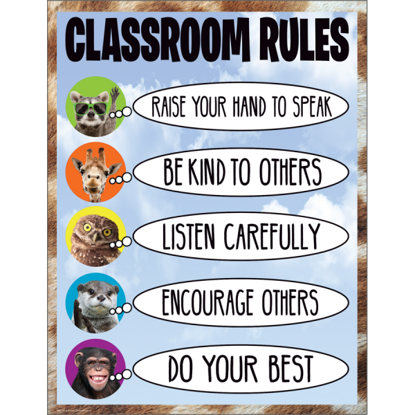 CHART: CLASSROOM RULES GO WILD ANIMALS