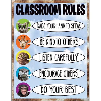 CHART: CLASSROOM RULES GO WILD ANIMALS