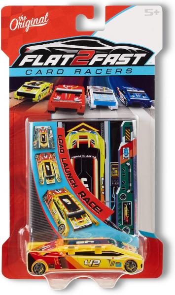 FLAT2FAST CARD RACERS YELLOW