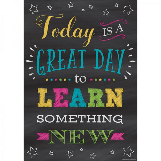 (SALE) (D) POSTER: TODAY IS A GREAT DAY TO LEARN SOMETHING NEW