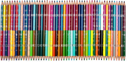 50 DOUBLE SIDED COLORED PENCILS