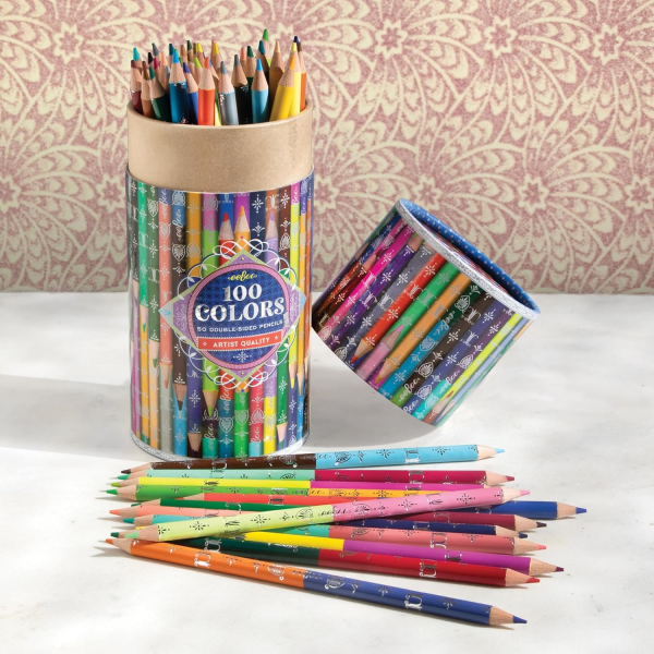 50 DOUBLE SIDED COLORED PENCILS