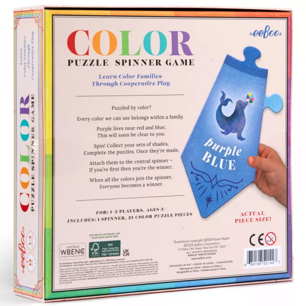 COLOR PUZZLE SPINNER GAME