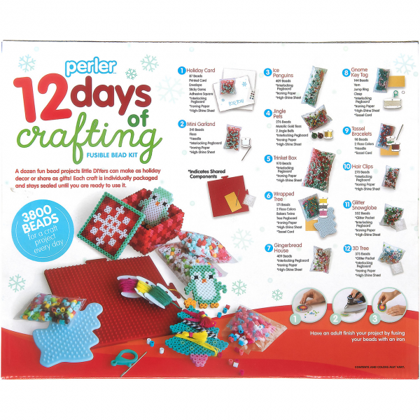 PERLER BEADS 12 DAYS OF CRAFTING