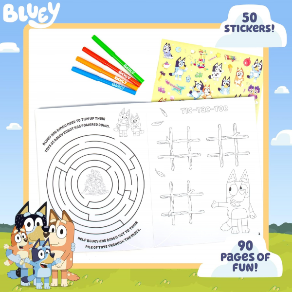 BLUEY COLOR & STICKER ACTIVITY PAD