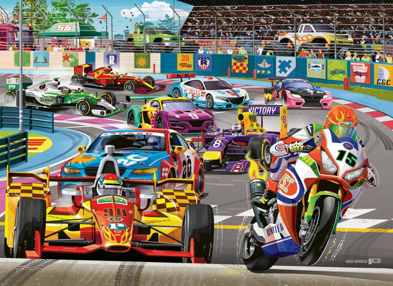 PUZZLE: RACETRACK RALLY 60 PIECES