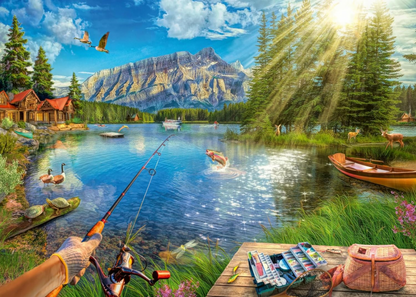 PUZZLE: LIFE AT THE LAKE 1000 PIECES