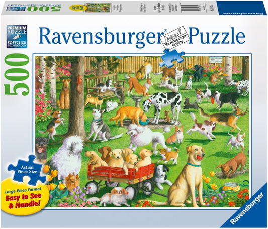 PUZZLE: AT THE DOG PARK 500 PIECES