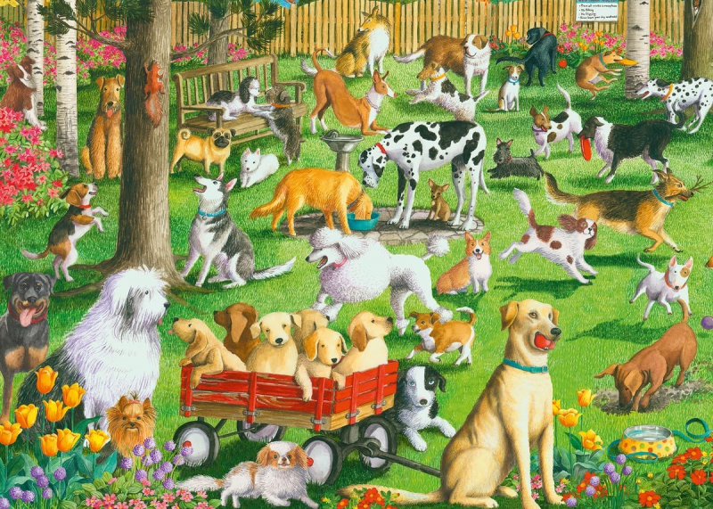 PUZZLE: AT THE DOG PARK 500 PIECES