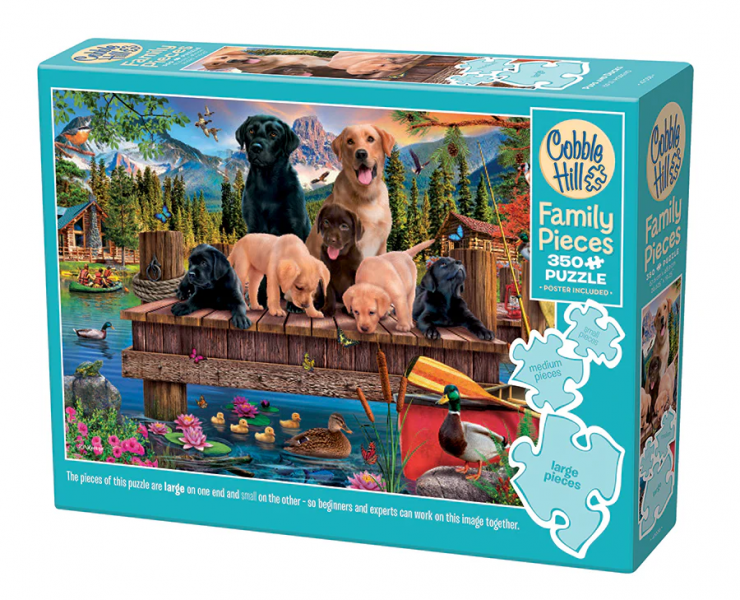 PUZZLE: PUPS AND DUCKS FAMILY PIECES 350 PCS