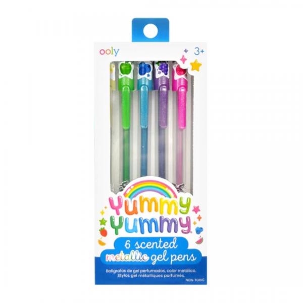 YUMMY YUMMY SCENTED GEL PENS: METALLIC SET OF 6
