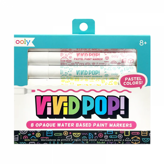 VIVID POP! WATER BASED PAINT MARKERS: PASTEL