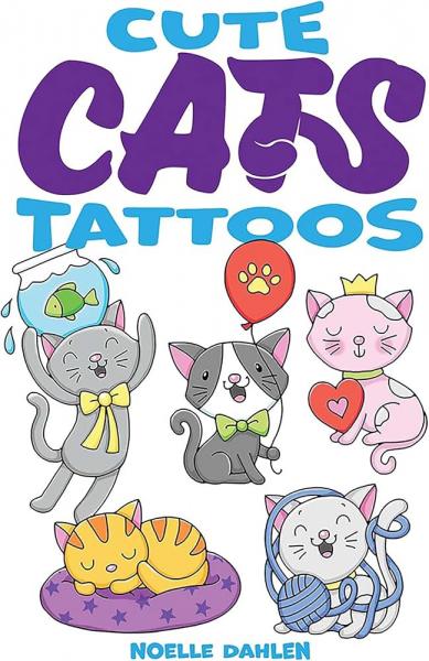 LITTLE ACTVITY BOOK: CUTE CATS TATTOOS