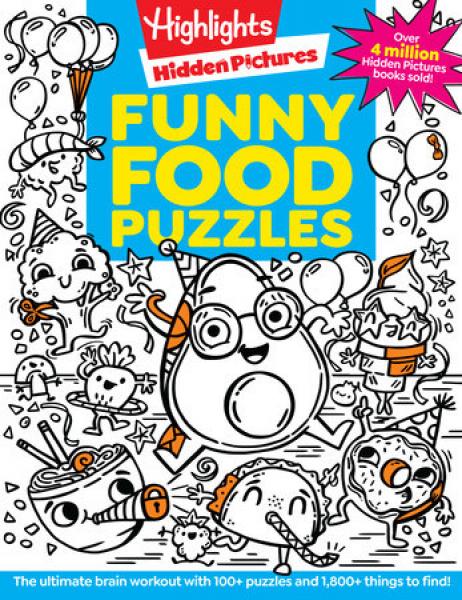 HIGHLIGHTS HIDDEN PICTURES FUNNY FOOD PUZZLES