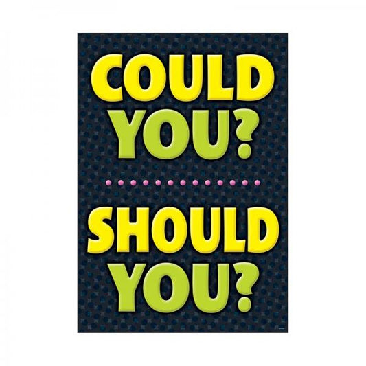 (SALE)POSTER: COULD YOU? SHOULD YOU?