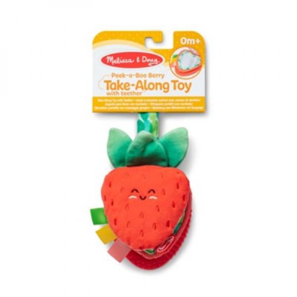 PEEK-A-BOO BERRY TAKE ALONG TOY WITH TEETHER