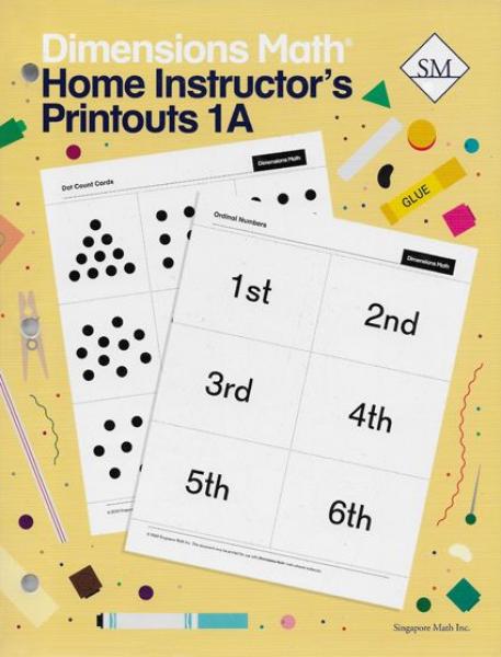 DIMENSIONS MATH HOME INSTRUCTOR'S PRINTOUTS 1A