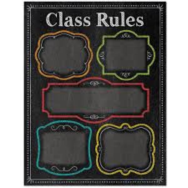 (SALE) (D)CHART: CLASS RULES CHALK IT UP!