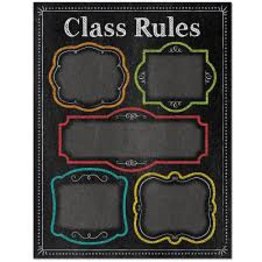 (SALE) (D)CHART: CLASS RULES CHALK IT UP!