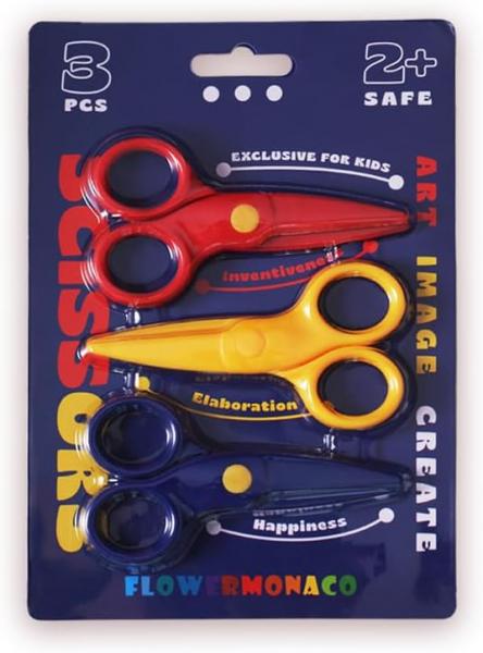 CHILDREN'S SAFETY SCISSORS SET OF 3