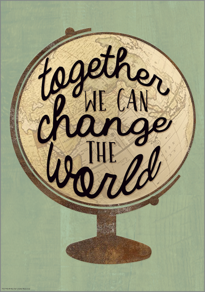 (SALE) (D) POSTER: TOGETHER WE CAN CHANGE