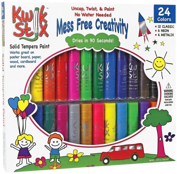 KWIK STIX SOLID TEMPERA PAINT 24PK