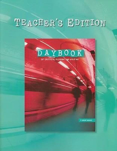 (SALE) DAYBOOK OF CRITICAL READING & WRITING TEACHER EDITION GRADE 7