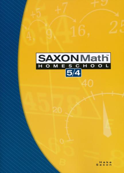 SAXON MATH 5/4 STUDENT TEXTBOOK 3RD EDITION