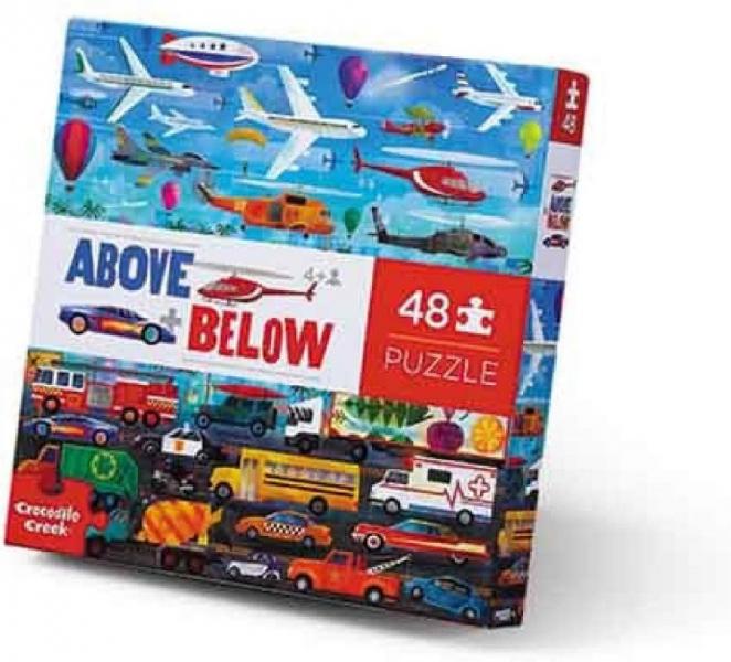 PUZZLE: ABOVE AND BELOW THINGS THAT GO 60 PIECES