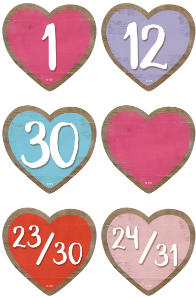 (SALE) (D) CALENDAR DAYS: HEARTS HOME SWEET CLASSROOM