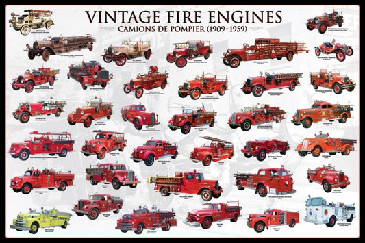 POSTER: #12 - VINTAGE FIRE ENGINES