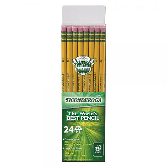 PENCIL: TICONDEROGA PACK OF 24