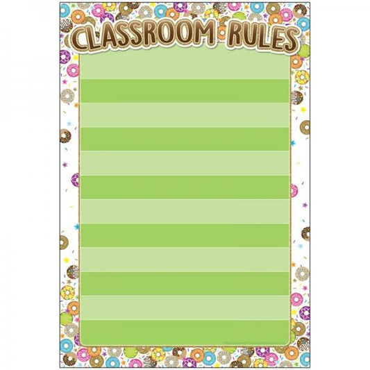 (SALE) SMART POLY CHART: CLASS RULES DONUTFETTI
