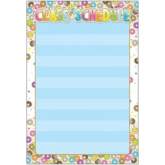 (SALE) SMART POLY CHART: CLASS SCHEDULE DONUTFETTI