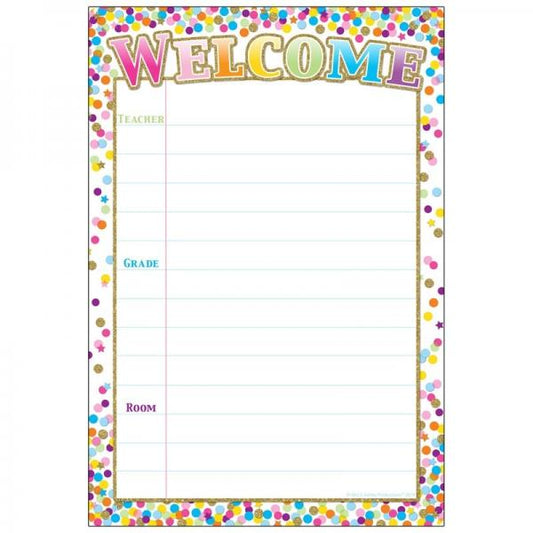 (SALE) SMART POLY CHART: WELCOME CONFETTI