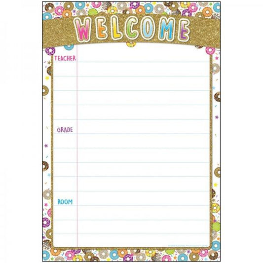 (SALE) SMART POLY CHART: WELCOME DONUTFETTI