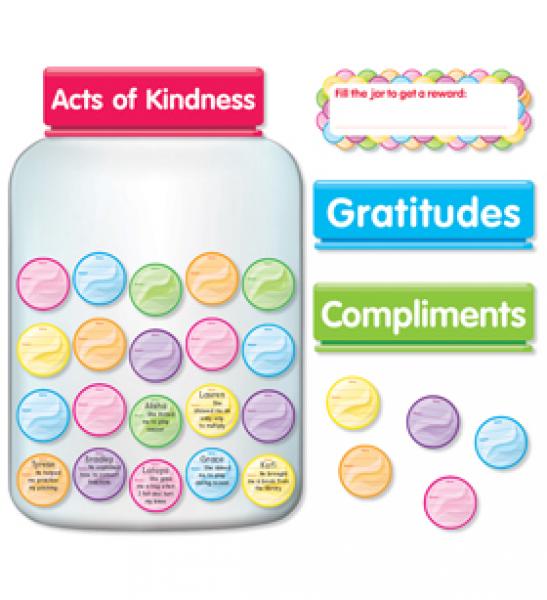 (D)BULLETIN BOARD SET: KINDNESS & GRATITUDE JAR