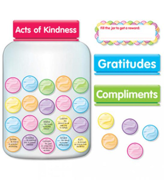 (D)BULLETIN BOARD SET: KINDNESS & GRATITUDE JAR